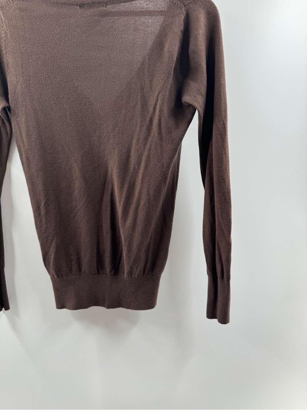 Forever 21 Brown Y2K Button Front Cardigan – Women's Small Cotton Blend - Picture 9 of 9